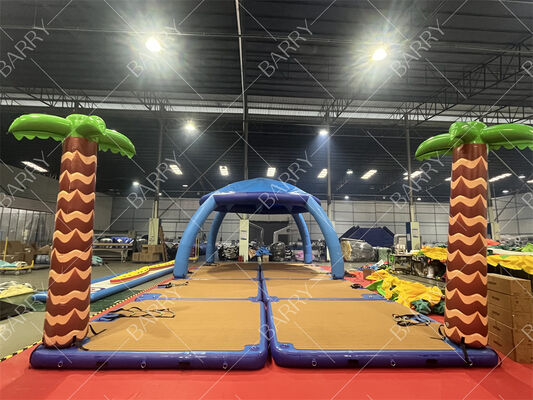 바다 물과 물 떠 바나스를위한 텐트와 함께 주문 디자인 된 부풀 수 있는 떠 플랫폼