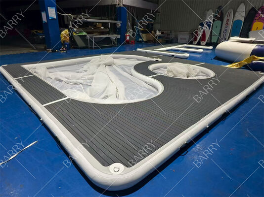 New Collection Customized Portable Inflatable Floating Ocean Sea Swimming Pool with Net