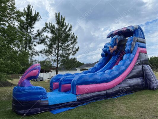 어린이를 위한 야외 놀이 및 엔터테인먼트를 위한 인어 테마의 어린이용 에어 슬라이드