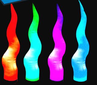 성 관 8는 전시를 위한 Lighing 팽창식 란 변화 색깔을 지도했습니다