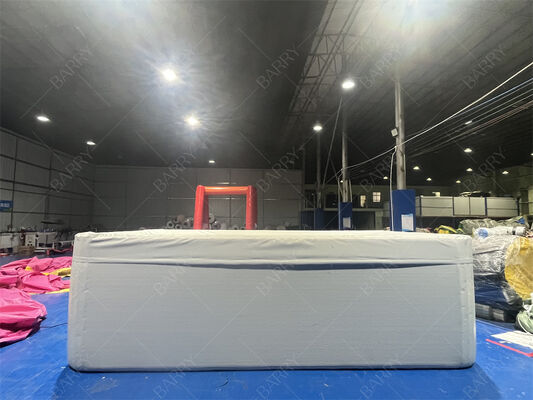 커버 포함 사각형 드롭 스티치 DWF 패브릭 팽창식 어린이 수영장