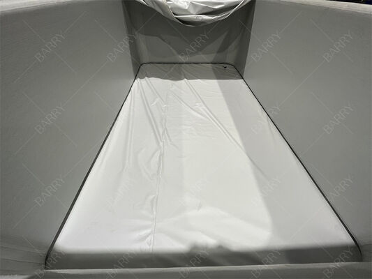 커버 포함 사각형 드롭 스티치 DWF 패브릭 팽창식 어린이 수영장