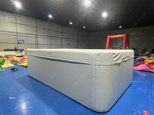 커버 포함 사각형 드롭 스티치 DWF 패브릭 팽창식 어린이 수영장