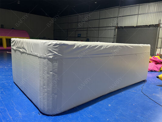 커버 포함 사각형 드롭 스티치 DWF 패브릭 팽창식 어린이 수영장