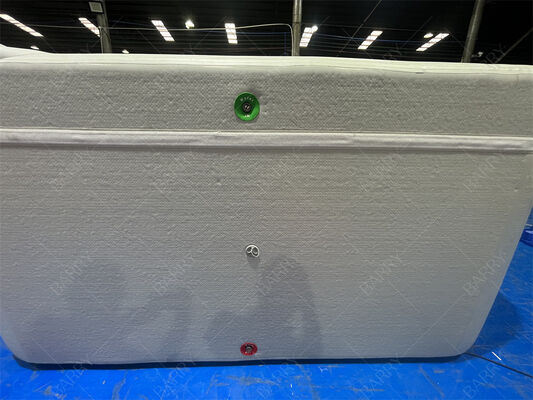 커버 포함 사각형 드롭 스티치 DWF 패브릭 팽창식 어린이 수영장