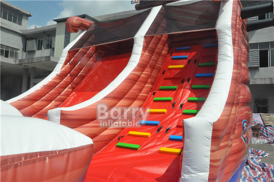 0.55 밀리미터 PVC 부풀게할 수 있는 워터 슬라이드 상용 해적 아이들 도약 극장 도약 성
