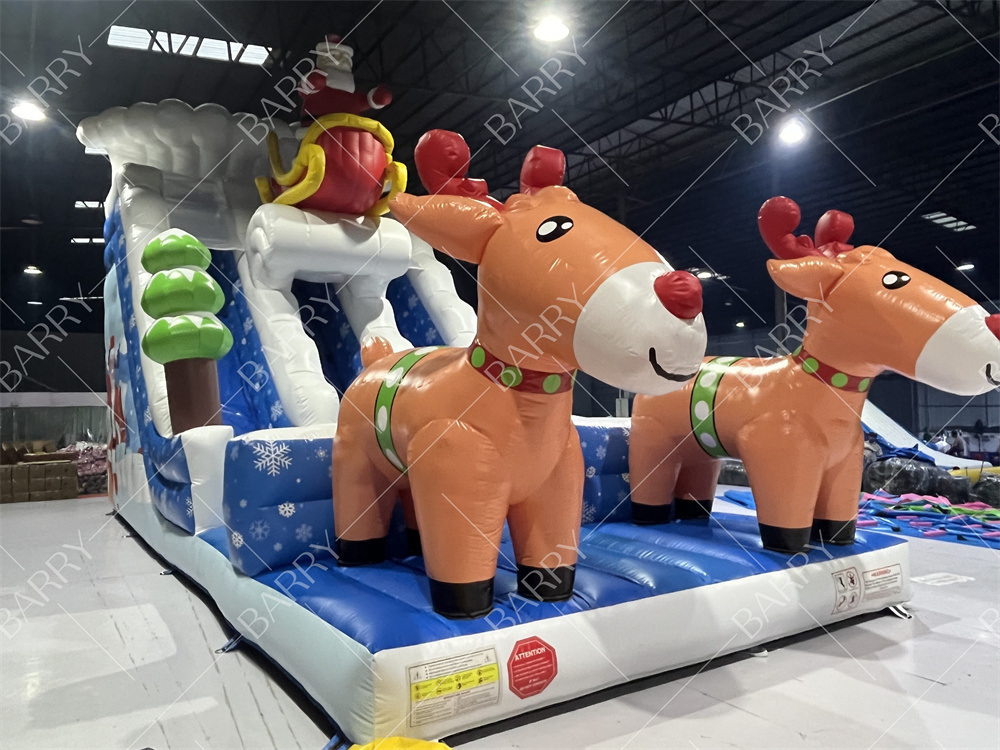 크리스마스용 상업용 키즈 및 성인용 에어 슬라이드