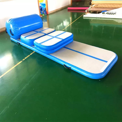 30cm 공기 밀봉 운동 팽창식 공기 궤도 텀블링 매트 체조 박하 녹색