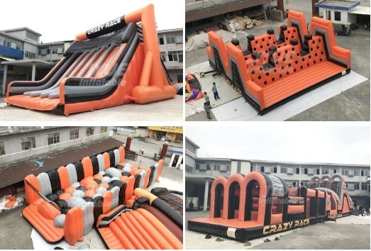 맞춤화된 PVC 상업적 부풀게할 수 있는 난관 5k 사건 탄력 있는 난관