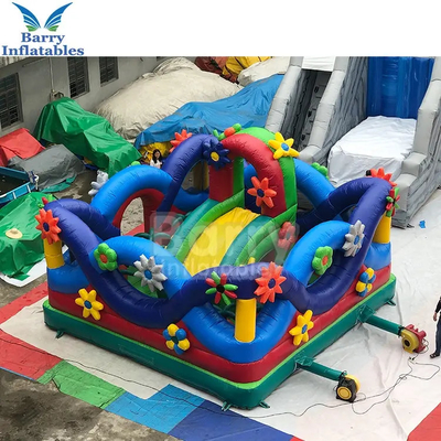 방수포 팽창식 쾌활한 성곽 아이들 꽃 야채 팽창식 Funcity 운동장