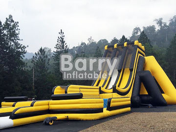3개의 차선은 용 뛰기 말레이시아 Genting Inflatables 큰 활주 두 배 세겹 스티치를 황변합니다