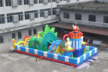 15x8M 인쇄 로고/뒤뜰 장애물 코스를 가진 팽창식 유아 운동장