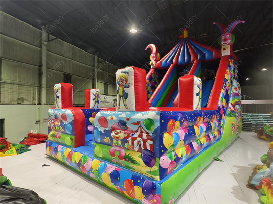 어린이 파티용 광대 풍선 슬라이드 8x4.7x6.5m, 맞춤형 PVC