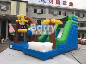 Spongebob PVC 방수포 물자를 뛰어올라 아이를 위한 팽창식 결합 되튐 집