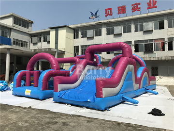 0.5mm PVC 결합 물자에 의하여 주문을 받아서 만들어지는 거대한 팽창식 장애물 코스
