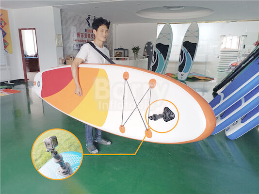 셀피 크마라 인터페이스와 PVC 부풀게할 수 있는 서프보드 이업 이사회