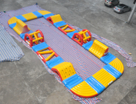 20x18meter 뜨 팽창식 Aquapark 팽창식 물 공원 장애물 코스