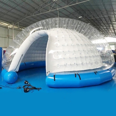 옥외 야영 가족 행사를 위한 PVC 팽창식 명확한 돔 거품 천막