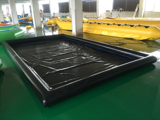 0.6 밀리미터 PVC 공기주입식 자동차 세정 매트 전체 세트 위치를 검게하세요