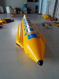 단 하나 차선 팽창식 물 장난감, 6 사람을 위해 Towable PVC 방수포 바나나 보트