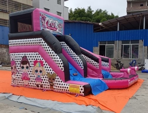 0.55 밀리미터 PVC 부풀게할 수 있는 ㅋㅋㅋ 도약 주택 하락 핑크색이 상용 임대