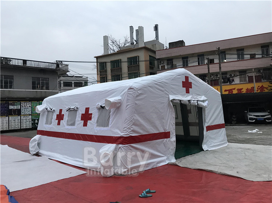피난처를 위한 기밀식 방수 시트 부풀게할 수 있는 의학 군 텐트
