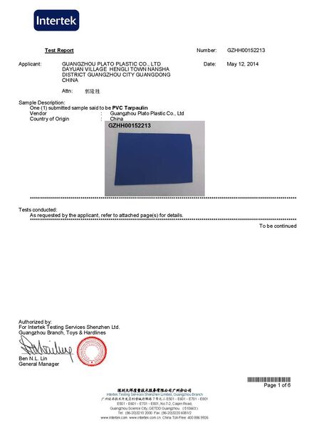 중국 Guangzhou Barry Industrial Co., Ltd 인증